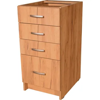 Kuchyňská skříňka Smontovaná kuchyňská skříňka spodní se šuplíky barva Craft zlatý 40 cm Plnovýsuv s tlumením dojezdu