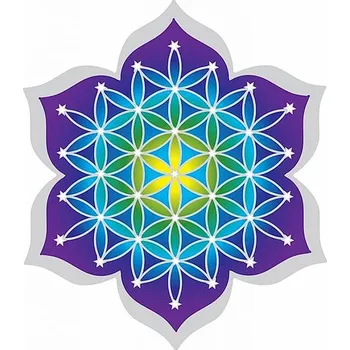 Samolepící dekorace Dekorativní samolepka Květina života cca 12 cm