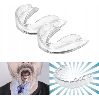 Chránič zubu 2x Velká dlaha s relaxační vložkou proti skřípání zubů na noc