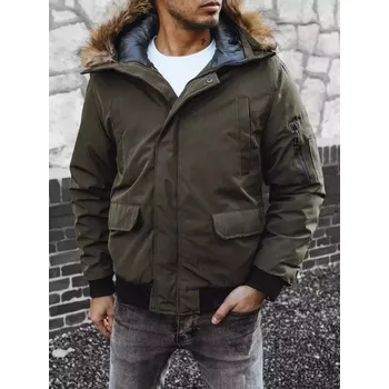 Pánská parka Tmavě zelená krátká parka TX4308 Velikost: 2XL