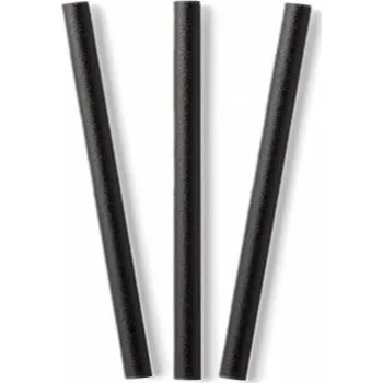 Jednorázové nádobí Refork EKO brčka ⌀8mm x 15cm - černá (100ks)