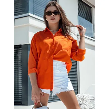 Oranžová dámská bavlněná košile TRENDSET DY0436 Velikost: XL