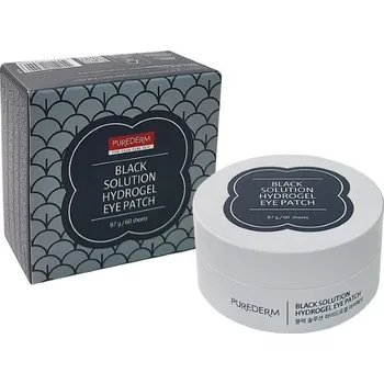 Péče o oční okolí Purederm - Black Solution Hydrogel Eye Patch Oční masky a polštářky unisex
