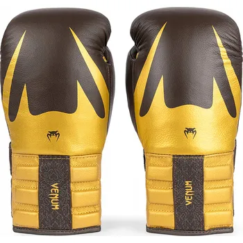 Boxerské rukavice Boxerské rukavice Venum Reverso Boxing čokoládová/zlatá 14 oz