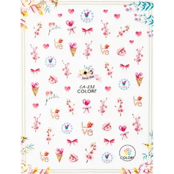 Nailee Samolepky barevné Valentýn Colorf CA-232
