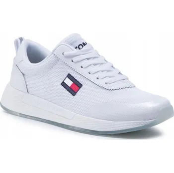 Dámská obuv Tommy Hilfiger dámské boty sneakers bílé sportovní EN0EN00946 41