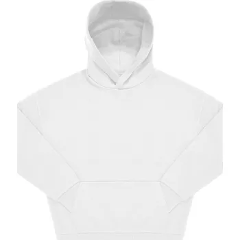 pracovní mikina B&C Mikina s kapucí B&C Influence Hoodie, oversize, z těžké bavlny, unisex COT01IH0200102-white M Bílá