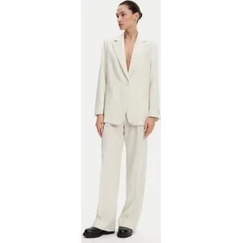 Dámské kalhoty Calvin Klein Palazzo kalhoty K20K208217 Béžová Wide Leg 40