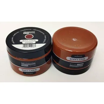 barva a nátěr na dřevo Lazura na stěnu Wall dekor 150ml ANTIK REZAVÁ HNĚDÁ