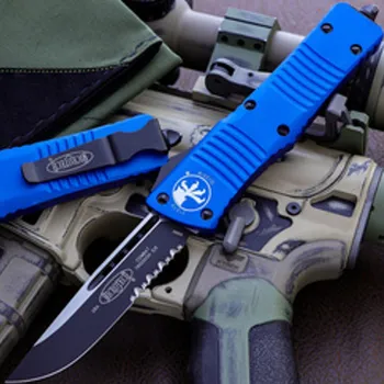 Pracovní nůž Vystřelovací Nůž MICROTECH COMBAT TROODON BLUE 143-2BL