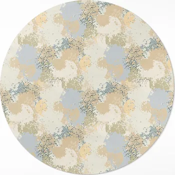 Obraz Koberec Kulatý Do Interiéru průměr 50 cm Abstraktní jemné malované skvrny