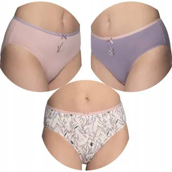 Podprsenka 3x LAMA bavlněné bikinové KALHOTKY LAMA vel XL