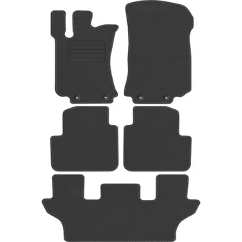 autokoberec Kobercové rohožky Edecor velurové 5 ks