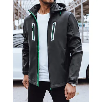 Pánská větrovka Tmavě šedá softshellová bunda s kapucí TX4475 Velikost: M