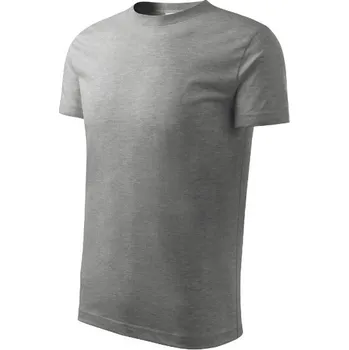 Chlapecké tričko Basic tričko dětské tmavě šedý melír 110 cm/4 roky