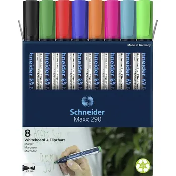 Schneider Schreibgeräte Whiteboard-Marker Maxx 290 8er Set sortiert, 6+2 Aktion 129098 popisovač na bílé tabule 8 ks