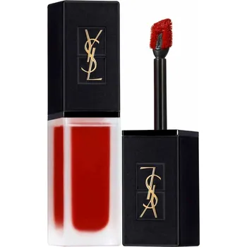 Rtěnka Yves Saint Laurent - Tatouage Couture Velvet Cream Lesky na rty 6 ml Vínová unisex
