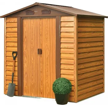 Zahradní domek Doplňkový sortiment Zahradní domek, plech, hnědý, 181x137x203 cm