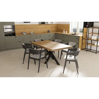 Jídelní stůl BRADOP Jídelní stůl System EDGAR-04 (S40204) - rustikální dubový masiv