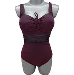 Life Beach Dámské jednodílné plavky bez kostice a odepínací vložkou ALEX Barva: Červená, Velikost: 3XL