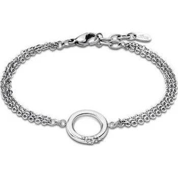 Náramek Dámský ocelový náramek kruh se zirkony Lotus Style | Elegantní design | Snadné zapínání | Ověřeno 1000+ zákazníky | Náramek pro ženy | Dámské šperky | ROMERO chirurgická ocel, zirkony