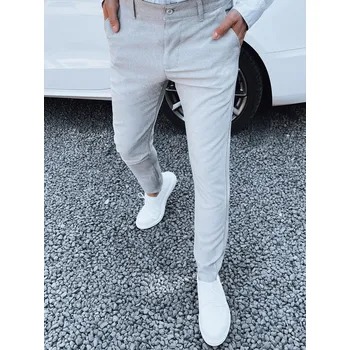 Pánské kalhoty Světle šedé pánské společenské kalhoty UX4382 Velikost: 33