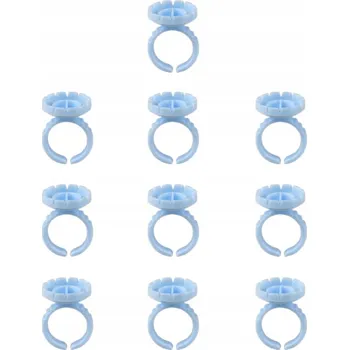 Lepidlo na řasy Nádobka na lepidlo na řasy Květ 10 ks, modrá