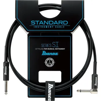 Příslušenství ke zvukové technice Ibanez Instrument Cable 1,52m Black Straight & Right Angled Plugs + prodloužená záruka 3 roky