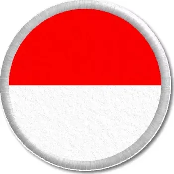 Vlajka Pelisport Indonéská vlajka tištěná nášivka ø 4,5 cm