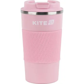 Termohrnek na kávu a čaj, protiskluzový, růžový, 510 ml Kite