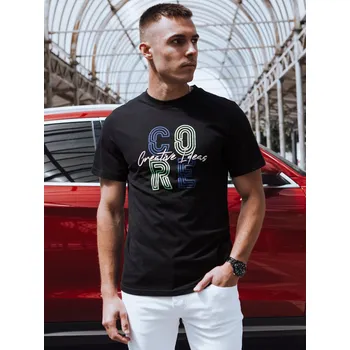 Pánské tričko Černé pánské tričko s potiskem RX5382 Velikost: 2XL