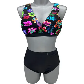 Dámské plavky Hexe dámské dvoudílné plavky bez kostice a odepínací vložkou MONA Barva: Růžová, Velikost: XL