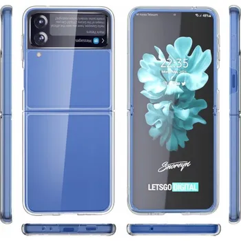 Pouzdro na mobilní telefon Zadní Kryt Radian pro Samsung Galaxy Z Flip3 bezbarvý
