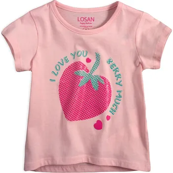 Dívčí tričko Dívčí tričko LOSAN JAHODA růžové Velikost: 116