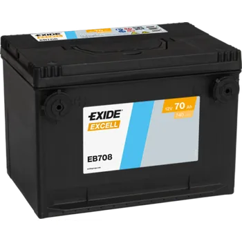 Autobaterie Autobaterie Exide Excell 12V, 70Ah, 740A, EB708