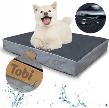 Pelíšek pro psa DOGESTE matrace pro psa šedá 90 cm x 110 cm