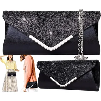 Kabelka EdiBazzar kabelka psaníčko syntetické černé