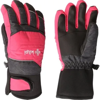 Rukavice Dětské zimní rukavice KILPI SKIMI 13 Růžová, Černá, Bílá