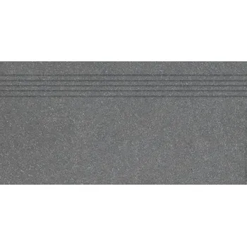 Dlažba RAKO Schodovka Rako Block černá mat rektifikovaná 30x60 DCPSR783 DCPSR783