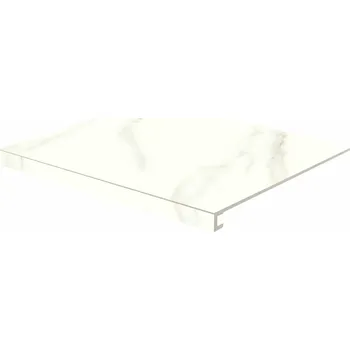 Dlažba RAKO Tvarovka schodová Rako Cava bílá lesk rektifikovaná 53x60 DCG64830 DCG64830