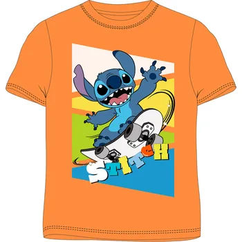Lilo & Stitch - licence Chlapecké tričko - Lilo & Stitch 5202C400, oranžová Barva: Oranžová, Velikost: 110