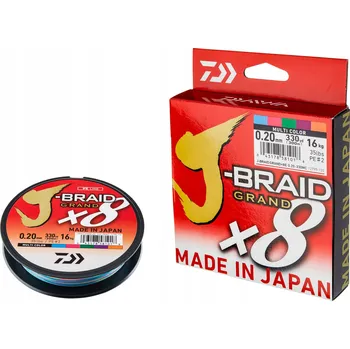 ŠŇŮRA DAIWA J-BRAID GRAND X8 MC 300m - 0,24mm