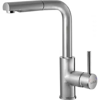 Vodovodní baterie ALVEUS 1135366 - Dřezová baterie s vytahovací sprškou SARA 29,7 cm satin