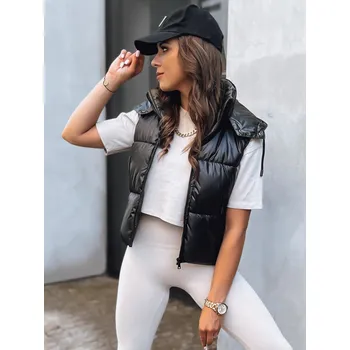 Černá krátká prošívaná vesta OSHE TY3706 Velikost: 2XL