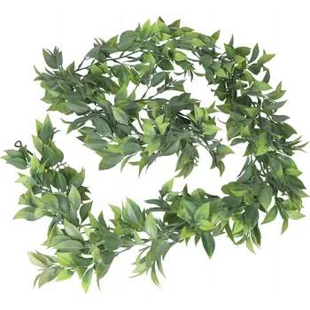 umělá květina ZELENÁ GIRLANDA DEKORACE 160 CM UMĚLÉ KVĚTY