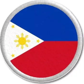 Vlajka Pelisport Filipínská vlajka tištěná nášivka ø 4,5 cm