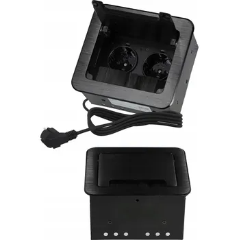 Elektrická zásuvka Elektrická Zásuvka na pracovní desku Smartled černá