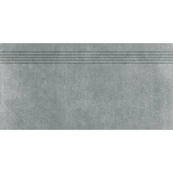 Dlažba RAKO Schodovka Rako Rebel tmavě šedá mat rektifikovaná 30x60 DCPSR742 DCPSR742