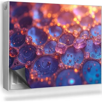 Obraz Magnetická podložka na radiátor, kryt 80 x 60 cm fialová