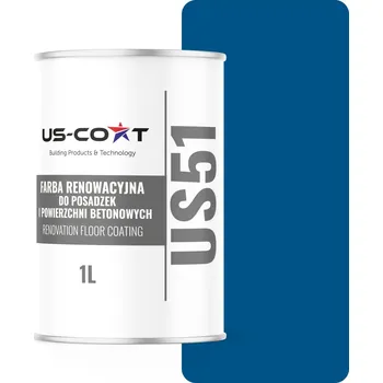 barva na zeď Akrylová Barva na betonu US-Coat 1 l RAL5005 MATNÝ PRO NÁTĚR BETONOVÝCH POVRCHŮ matný